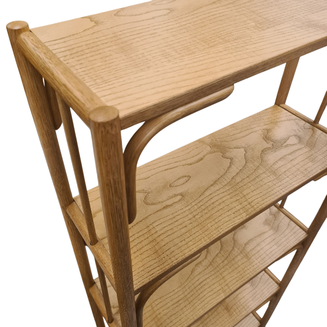 Rotan Eiken Boekenkast Nr 452 Manou Aanbieding! 66cm Breed