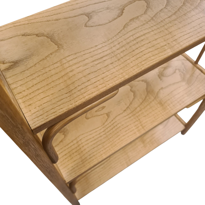 Rotan Eiken Boekenkast Nr 452 Manou Aanbieding! 66cm Breed