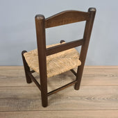 Kinderstoelen Hout Biezen Bruin Gelakt