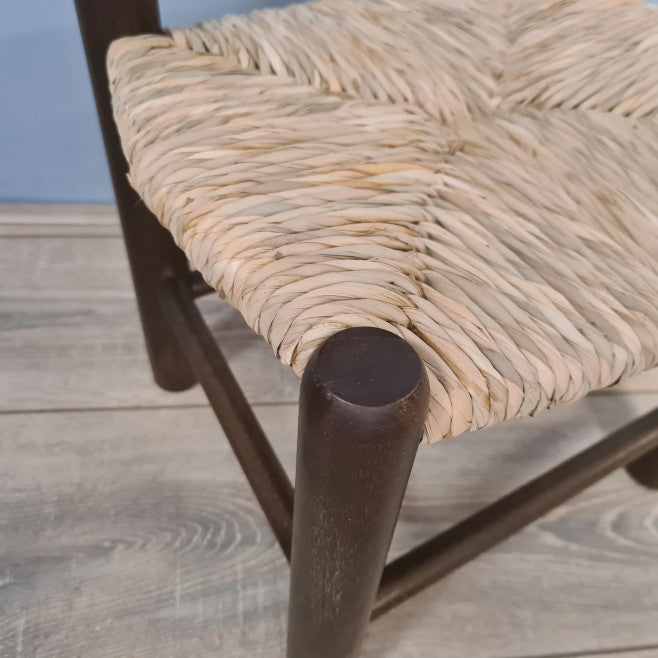 Kinderstoelen Hout Biezen Bruin Gelakt
