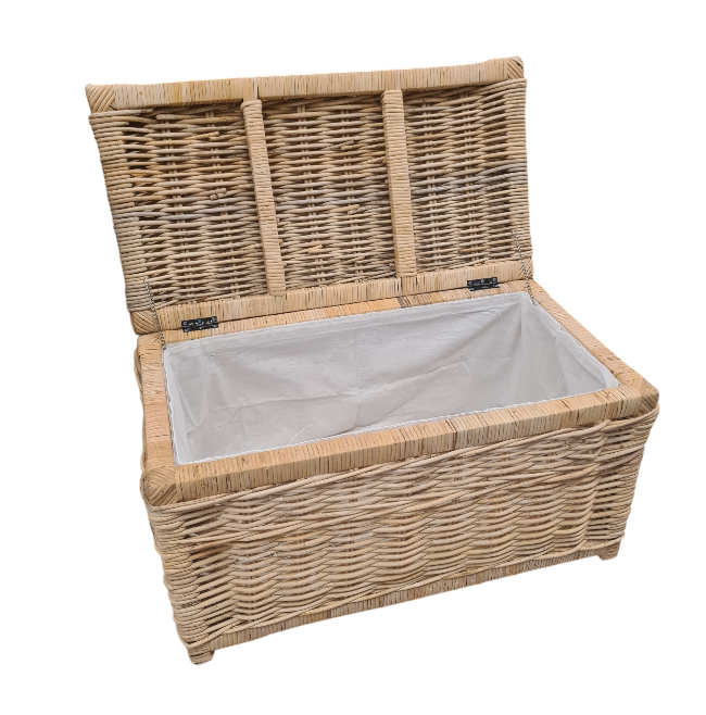 Kist Kubu Naturel Rotan 75 cm Rieten Mand