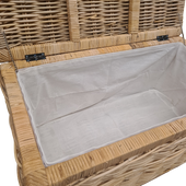 Kist Kubu Naturel Rotan 75 cm Rieten Mand