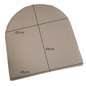 Zitkussens Half Rond 4cm Dik Rotan Stoelen Kussens 45x44 cm