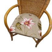 Zitkussens Half Rond 4cm Dik Rotan Stoelen Kussens 45x44 cm