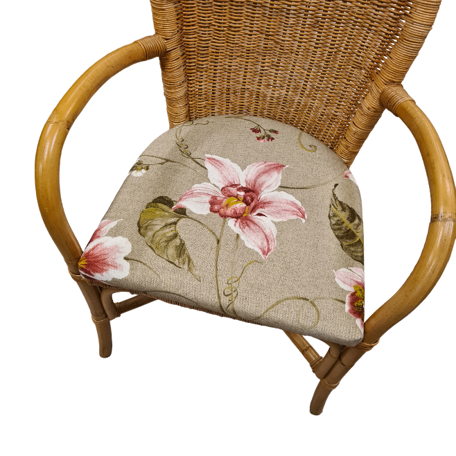 Zitkussens Half Rond 4cm Dik Rotan Stoelen Kussens 45x44 cm