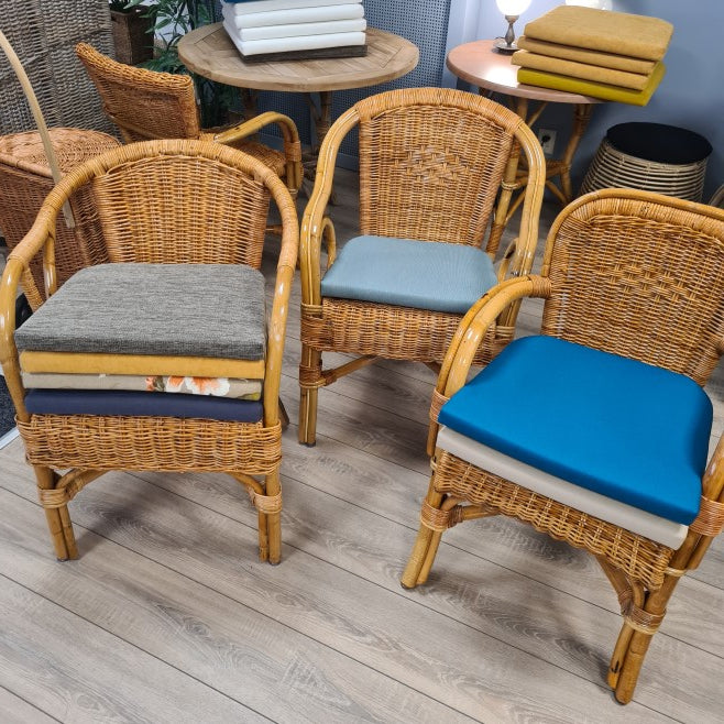 Zitkussens 47 x 44 x 4cm Rotan Stoelen Kussens