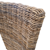 Lasio Pullut Grey Teak unf. Eetkamerstoelen Hoge Rugleuning