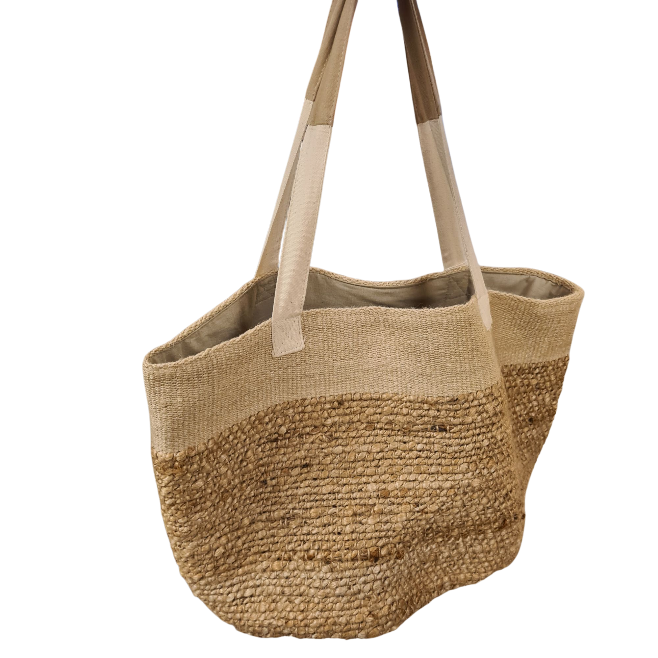 Luxe Rieten Tassen Beige