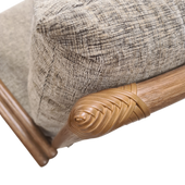 Manou Draaistoel Nr 355 Rotan Draaifauteuil met Vering