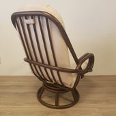 Manou draaistoel Rotan draaifauteuil