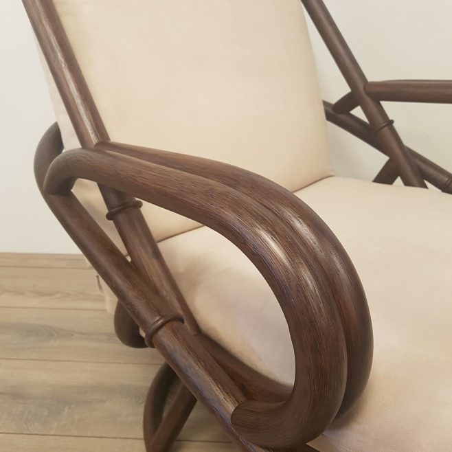 Manou draaistoel Rotan draaifauteuil