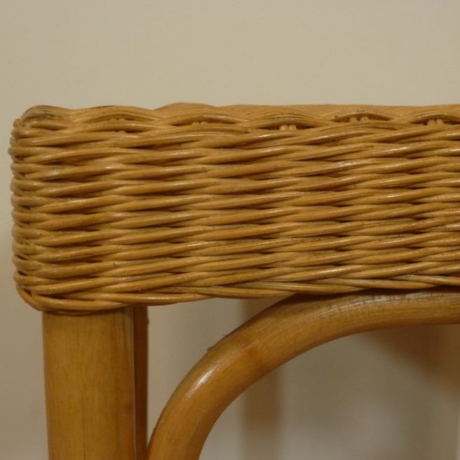 Palermo 60x60 cm Honingkleur Rieten Tafel Rotan