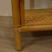 Palermo 60x60 cm Honingkleur Rieten Tafel Rotan