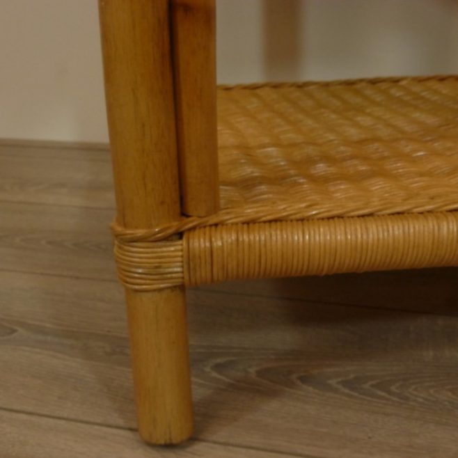 Palermo 60x60 cm Honingkleur Rieten Tafel Rotan