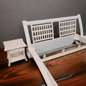 Nr. 590 Manou Bed 160 cm Wit  Aanbieding
