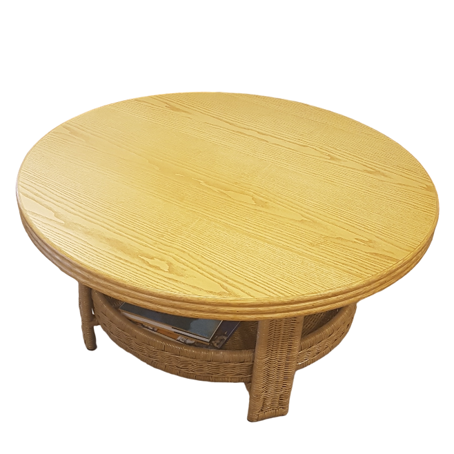 Amazone Rotan Salontafel Eiken Blad