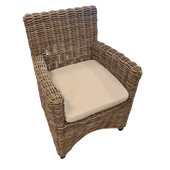 Eetstoelen Maud Kubu Grey Rotan Stoelen Met Kussen