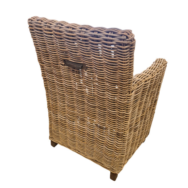 Eetstoelen Maud Kubu Grey Rotan Stoelen Met Kussen