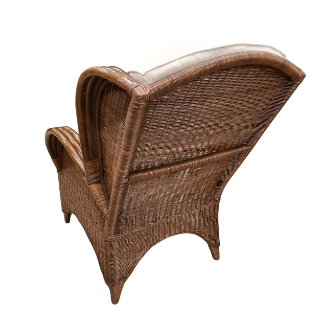 Florida Brown Rieten Fauteuil Rotan