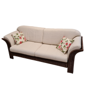 Amazone Rieten Banken Rotan Brown 2½ Zits
