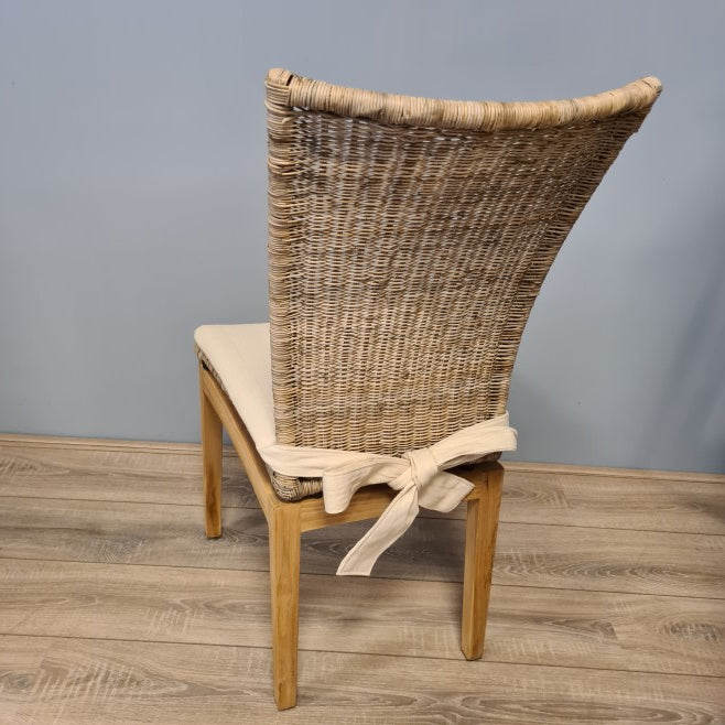 Eethoek Rotan Eiken Manou met 6 Stoelen Roma Compleet met Kussens Jubileumaanbieding  🎉