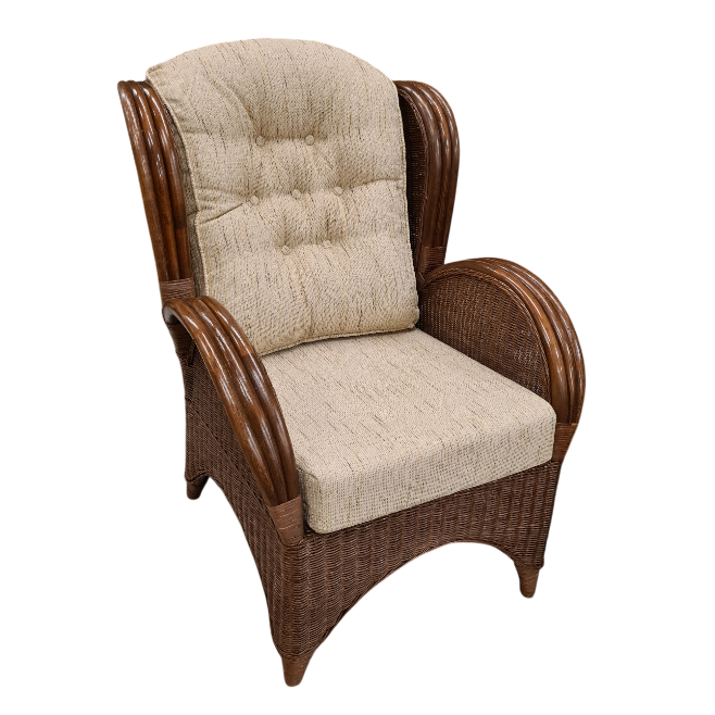 Florida Brown Rieten Fauteuil Rotan