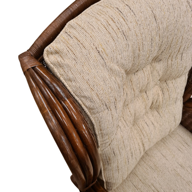Florida Brown Rieten Fauteuil Rotan