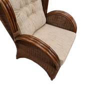 Florida Brown Rieten Fauteuil Rotan