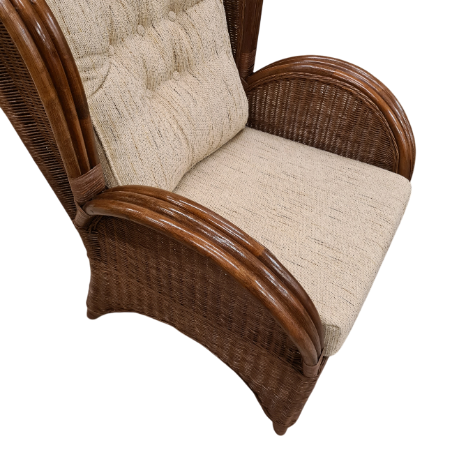 Florida Brown Rieten Fauteuil Rotan