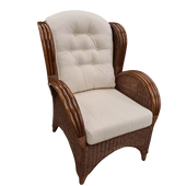 Florida Brown Rieten Fauteuil Rotan