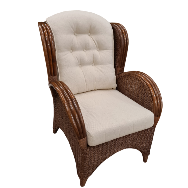 Florida Brown Rieten Fauteuil Rotan