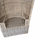 Rieten Strandstoel Kubu Grey Rotan