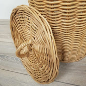 Wasmand Rond 30 cm Rotan Honing