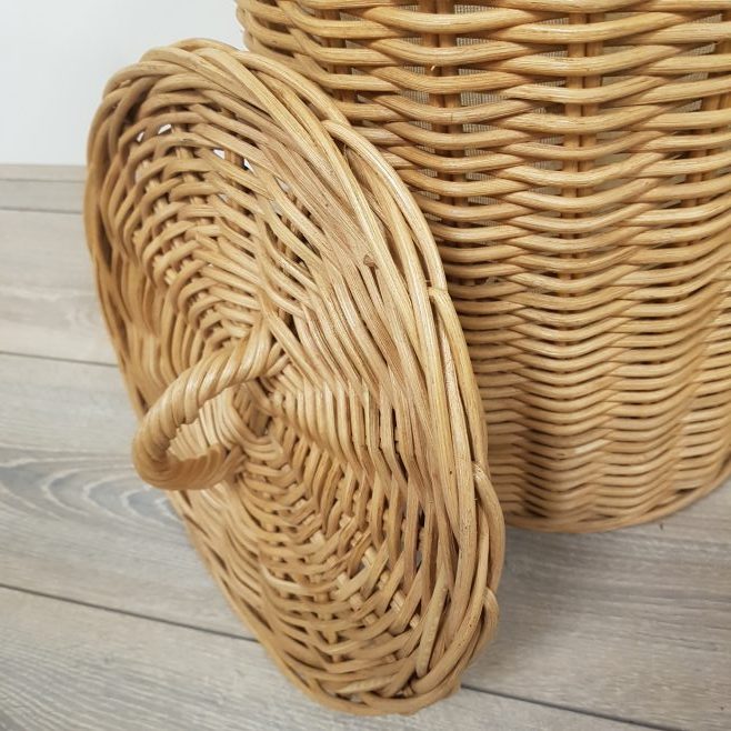Wasmand Rond 30 cm Rotan Honing