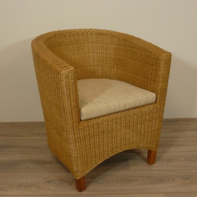 Rio Honingkleur Rieten Fauteuil Rotan Stoel Fauteuils Riet Rotan Stoelen Rieten Meubelen Rotanspeciaalzaak