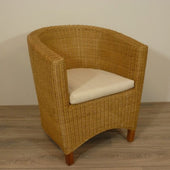 rotan stoel Rio Honingkleur Rieten Fauteuil Rotan Stoel Fauteuils Riet Rotan Stoelen Rieten Meubelen Rotanspeciaalzaak