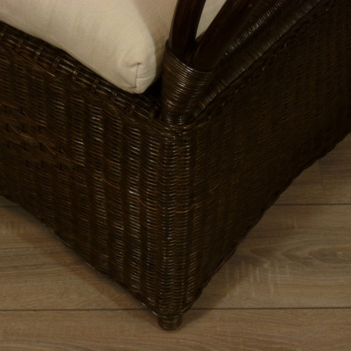 Riva DarkBrown Rieten Fauteuil Rotan