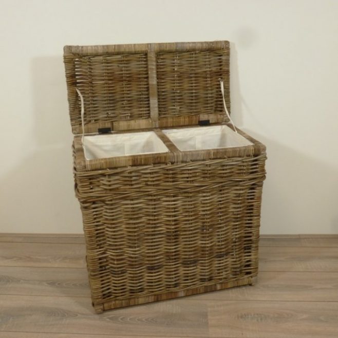 Rotan Wasmand Rieten Wasmanden Waskoffer Riet Rotanspeciaalzaak Hilversum Rotanspecialist Rotan Manden Rieten Mand Rotan Wasmand Kubu Grey Met Voering Duo