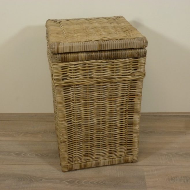 Rotan Wasmand Rieten Wasmanden Waskoffer Riet Rotanspeciaalzaak Hilversum Rotanspecialist Rotan Manden Rieten Mand Rotan Wasmand Kubu Grey Met Voering Vierkant