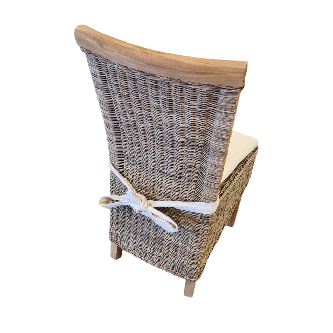1x Pullut Grey Teak unf. Eetkamerstoel Aanbieding
