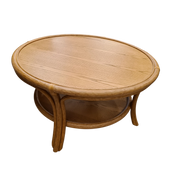 Model Nr. 356 Manou Salontafel Arena 90 cm met Houten Blad Jubileumaanbieding  🎉