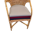 Zitkussens Half Rond 4cm Dik Rotan Stoelen Kussens 45x44 cm