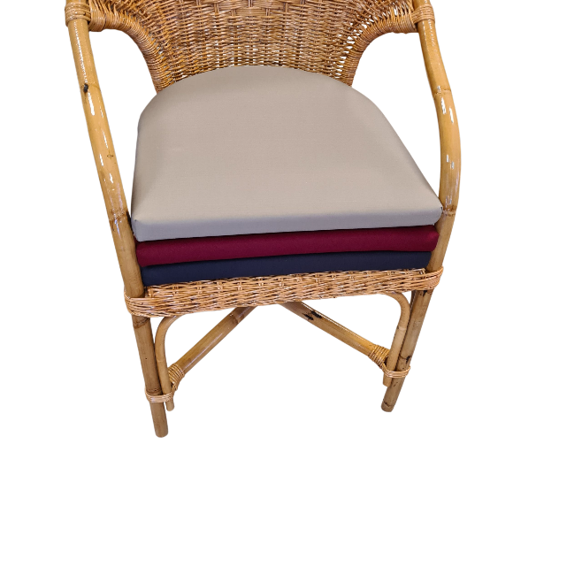 Zitkussens Half Rond 4cm Dik Rotan Stoelen Kussens 45x44 cm