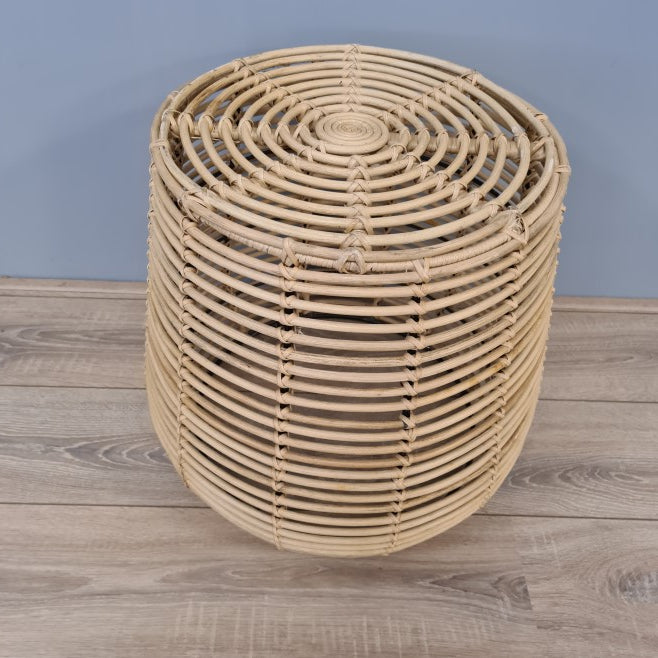 Kubu Naturel Rotan Tafeltje / Krukje