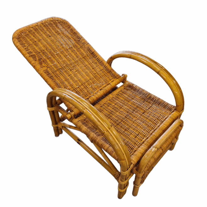 ligstoel rotan
