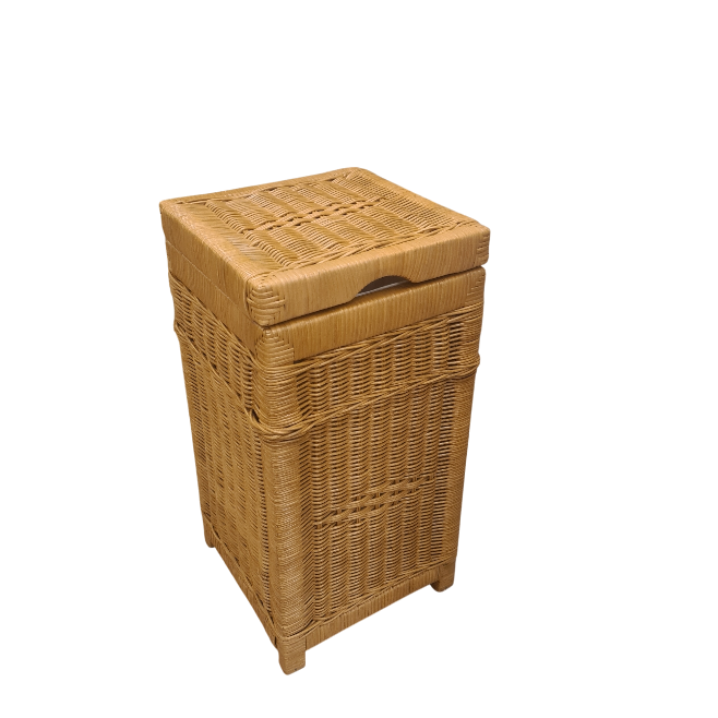 Wasmand Rotan Honing 28x28cm Vierkant