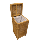 Wasmand Rotan Honing 28x28cm Vierkant