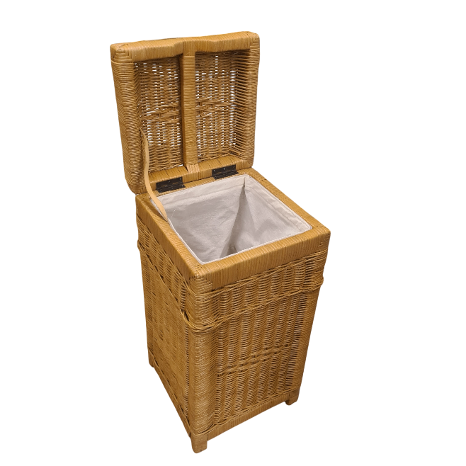 Wasmand Rotan Honing 28x28cm Vierkant