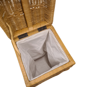 Wasmand Rotan Honing 28x28cm Vierkant