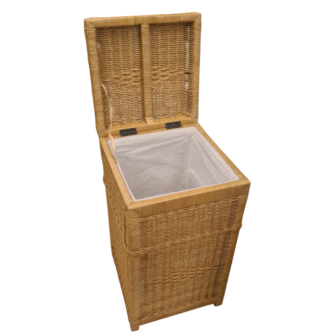 Wasmand Rotan Honing 37x37cm Vierkant